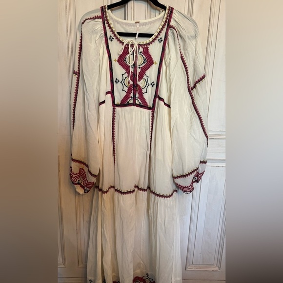Free People Sweet escape ivory boho dress size Xsmall - Picture 9 of 12